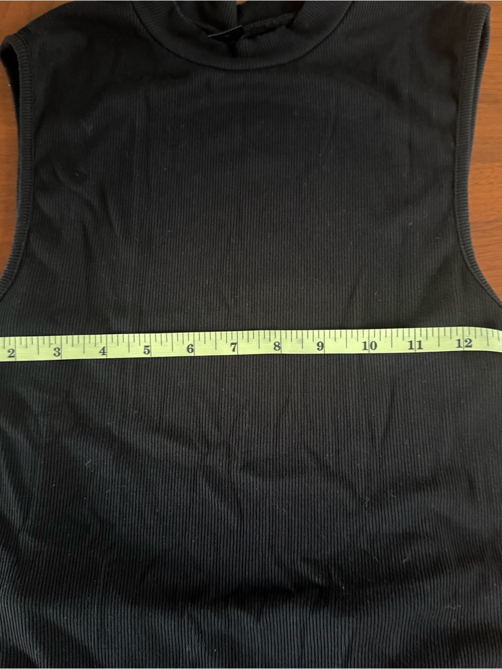 Women’s Black Ribbed One-Piece Bodysuit - Picture 7 of 7
